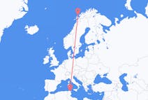 Flyreiser fra Tunis, Tunisia til Andenes, Norge