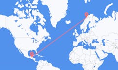 Flights from Flores, Guatemala to Narvik, Norway