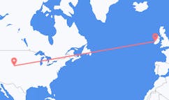 Flyreiser fra Laramie, USA til Shannon, County Clare, Irland