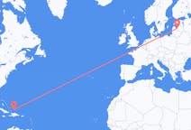 Flyg från Södra Caicos till Riga