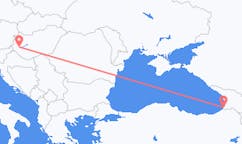 Vluchten van Batoemi, Georgië naar Heviz, Hongarije