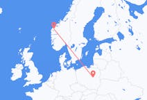 Flights from Volda, Norway to Warsaw, Poland