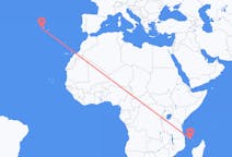 Flyreiser fra Moroni, Komorene til Pico, Portugal
