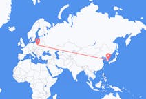 Flyreiser fra Pohang, Sør-Korea til Warszawa, Polen