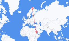 Flights from Shire, Ethiopia to Kittilä, Finland