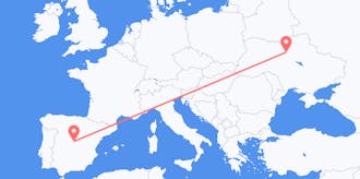 Flyreiser fra Ukraina til Spania