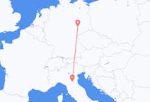 Flyreiser fra Leipzig, Tyskland til Bologna, Italia