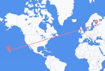 Flights from Honolulu, the United States to Lappeenranta, Finland