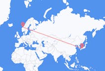 Flyreiser fra Takamatsu, Japan til Kristiansund, Norge