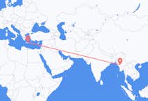 Flyrejser fra Magwe, Myanmar (Burma) til Iraklio, Grækenland