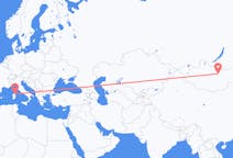 Flights from Ulaanbaatar to Olbia