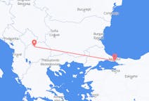 Flights from Istanbul in Turkey to Skopje in North Macedonia