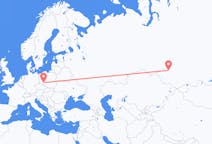 出发地 俄罗斯新西伯利亚目的地 波兰弗罗茨瓦夫的航班