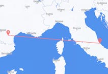 Flyreiser fra Pescara, Italia til Carcassonne, Frankrike
