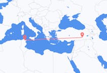 เที่ยวบิน จาก Tunis, ตูนิเซีย ถึงดิยาร์บากีร์, ตุรกี