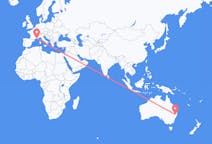 Flyrejser fra Armidale, Australien til Marseille, Frankrig