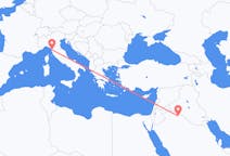 Flights from Arar, Saudi Arabia to Pisa, Italy