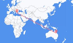 Flights from Moranbah, Australia to Skiathos, Greece