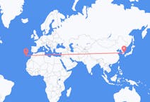 Flyg från Pohang, Sydkorea till Funchal, Portugal