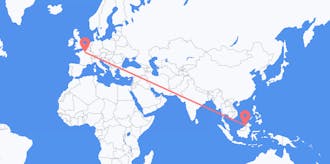 Flyreiser fra Brunei til Frankrike