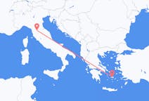 เที่ยวบิน จาก นักซอส, กรีซ ไปยัง ฟลอเรนซ์, อิตาลี