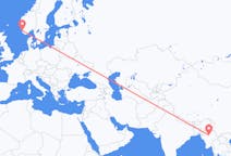 Flyrejser fra Mandalay, Myanmar (Burma) til Stavanger, Norge