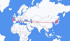 Flyrejser fra Komatsu, Japan til Vigo, Spanien