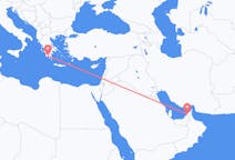 出发地 阿拉伯联合酋长国杜拜目的地 希腊卡拉马塔的航班