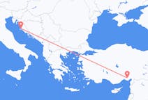 Voli from Zara, Croazia to Adana, Turchia