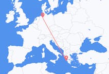 出发地 希腊扎金索斯島目的地 德国不来梅的航班