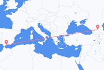 Vluchten van Vladikavkaz naar Málaga