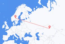 Vluchten van Nur-Sultan, Kazachstan naar Rörbäcksnäs, Zweden