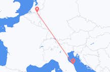 Flyreiser fra Ancona, Italia til Eindhoven, Nederland