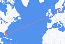 Flyreiser fra Fort Lauderdale, USA til Malmö, Sverige