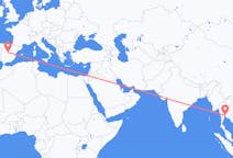 Flug frá Bangkok til Madrídar