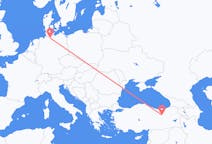 Flyreiser fra Erzincan, Tyrkia til Hamburg, Tyskland