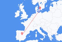 Flyreiser fra København, Danmark til Madrid, Spania