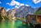 photo of Amazing view of Braies Lake (Lago Di Braies, Pragser Wildsee) in Northern Italy,Burano Italy.