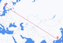 Flyg från Huizhou, Kina till Vasa, Finland