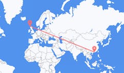 Flyreiser fra Shenzhen, Kina til Stornoway, Skottland