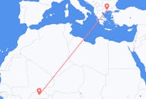 Flyrejser fra Ouagadougou, Burkina Faso til Kavala, Grækenland