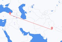 出发地 印度出发地 新德里目的地 土耳其埃尔津詹的航班