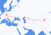Flyreiser fra Dunhuang, Kina til München, Tyskland
