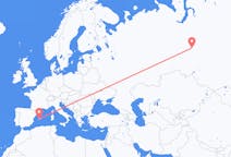 Flights from Nizhnevartovsk, Russia to Palma de Mallorca, Spain