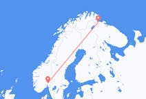 Vols depuis la ville d'Oslo vers la ville de Kirkenes