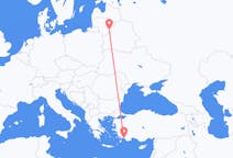 Flyreiser fra Vilnius, Litauen til Dalaman, Tyrkia