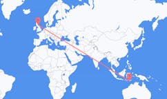 印度尼西亚出发地 古邦飞往印度尼西亚目的地 爱丁堡的航班