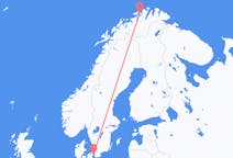 Vols depuis la ville de Copenhague vers la ville de Hammerfest