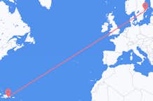 Flyreiser fra Santo Domingo, til Stockholm