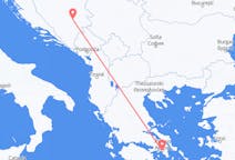 Flyg från Aten till Sarajevo